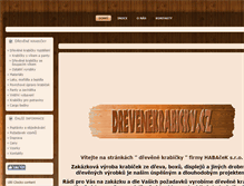 Tablet Screenshot of drevenekrabicky.cz